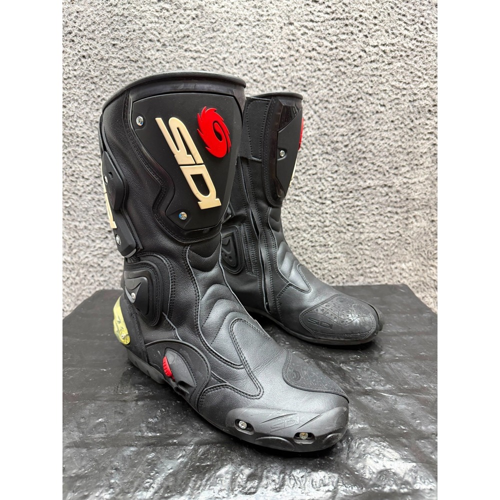 Sidi Vertigo Touring Racing Motorcycle Boots Black Mens Size 11 US / 45 EU
